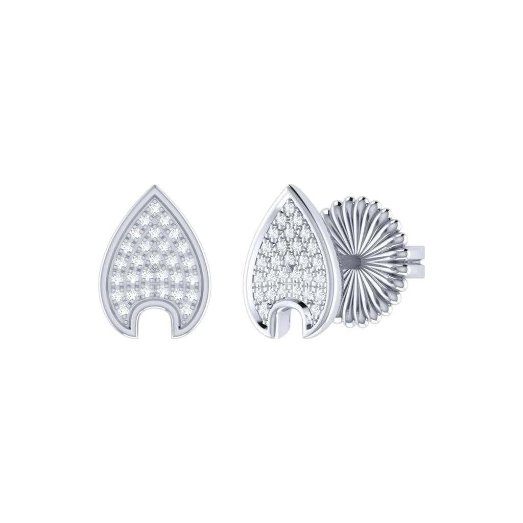 商品LuvMyJewelry|Raindrop Sterling Silver Diamond Stud Earring,价格¥2201,第1张图片