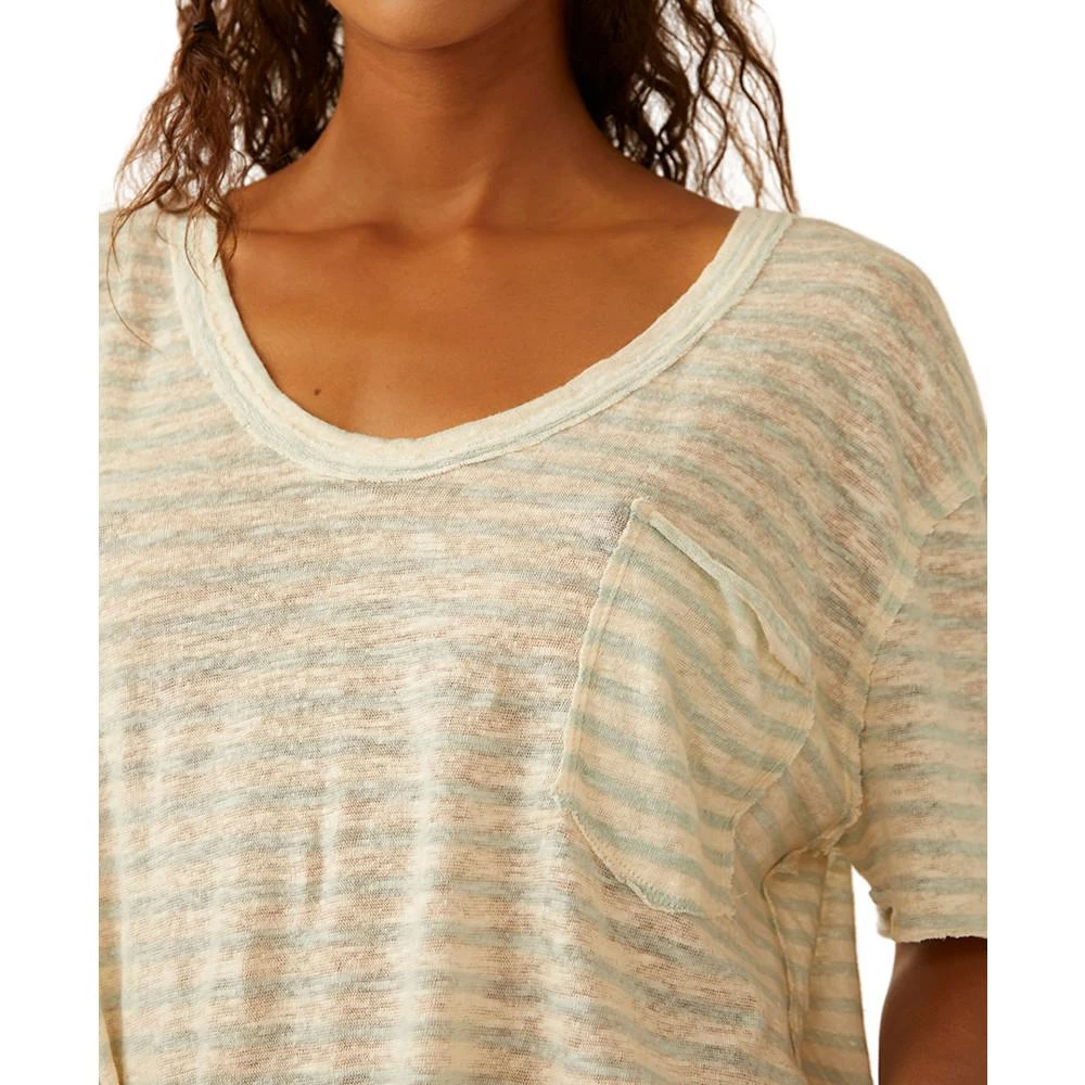 商品Free People|Women's All I Need Striped Short-Sleeve T-Shirt,价格¥509,第4张图片详细描述