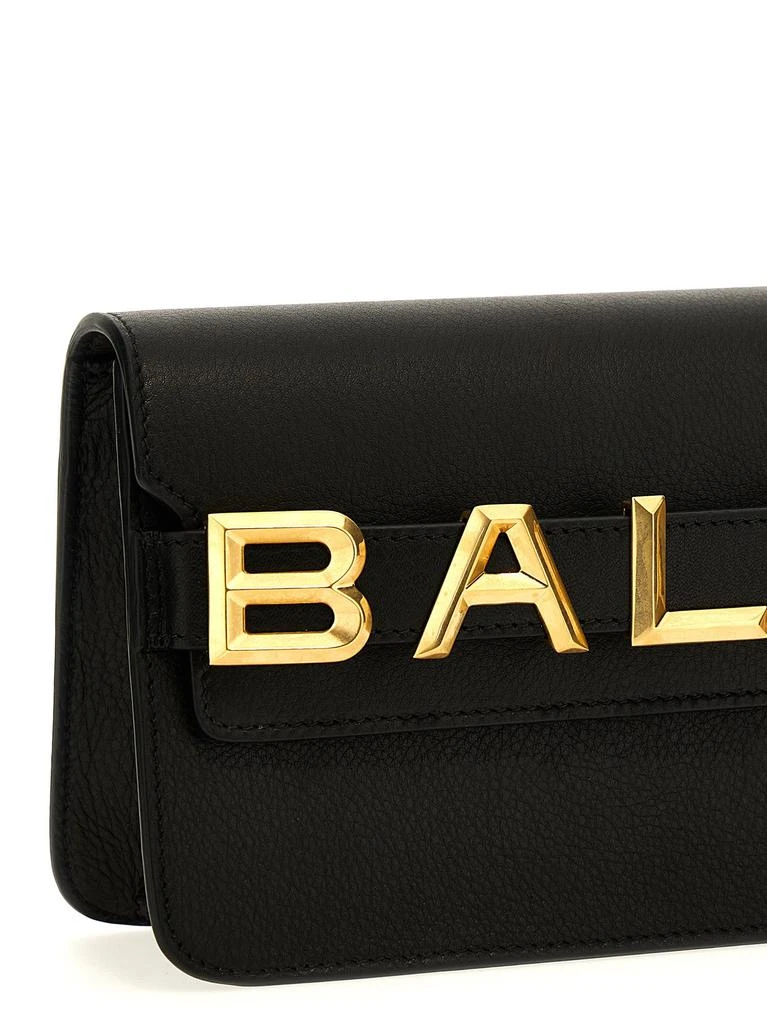 商品Bally|Logo Shoulder Strap Crossbody Bags Black,价格¥5424,第3张图片详细描述