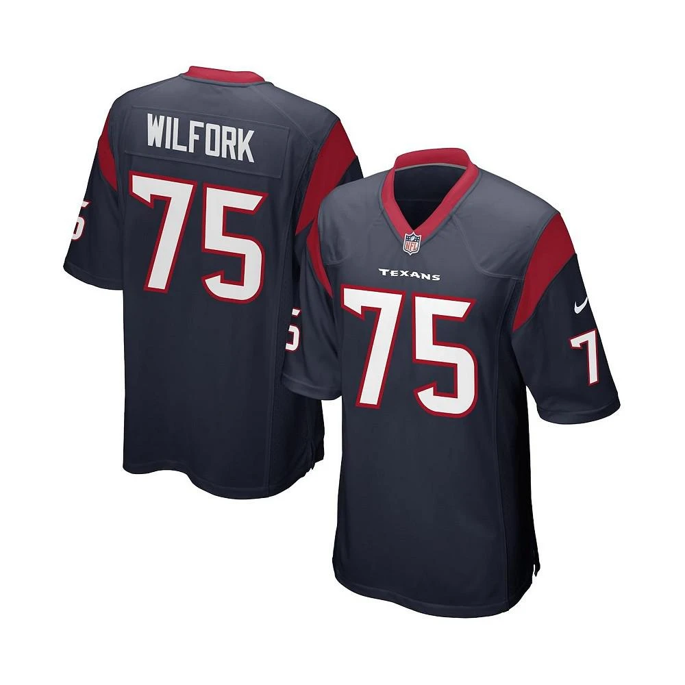 商品NIKE|Men's Vince Wilfork Navy Blue Houston Texans Game Jersey,价格¥600,第1张图片