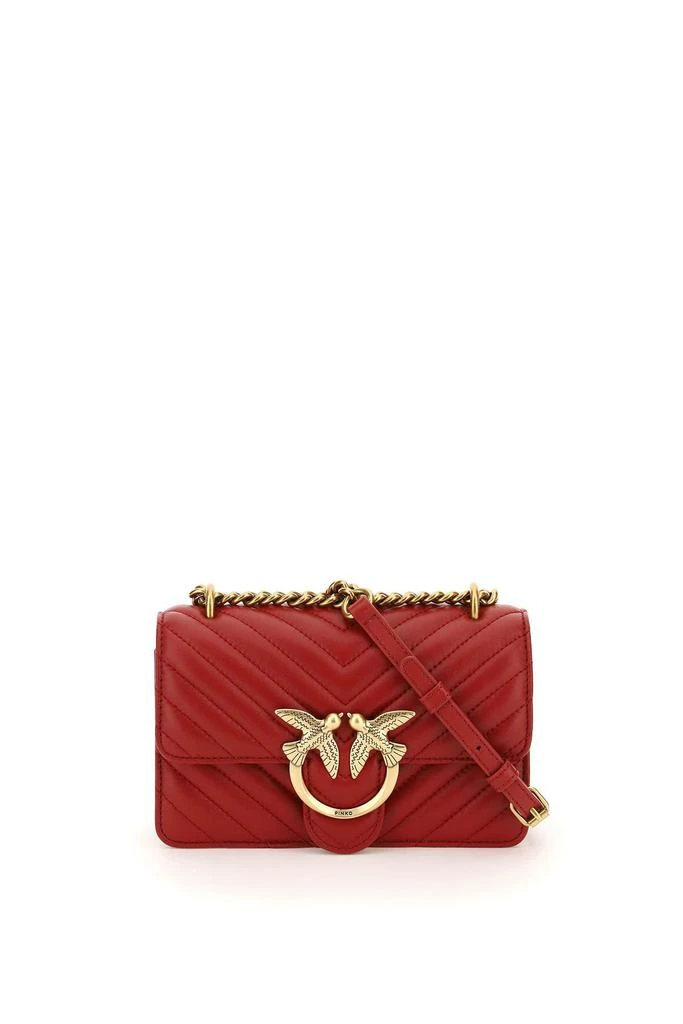 商品PINKO|Pinko love mini icon chevron bag,价格¥1451,第1张图片