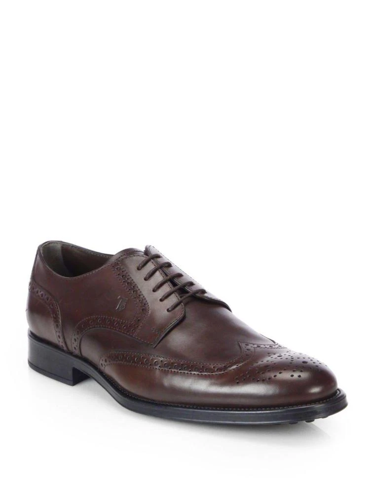 商品Tod's|Leather Wingtip Derby Shoes,价格¥3935,第1张图片