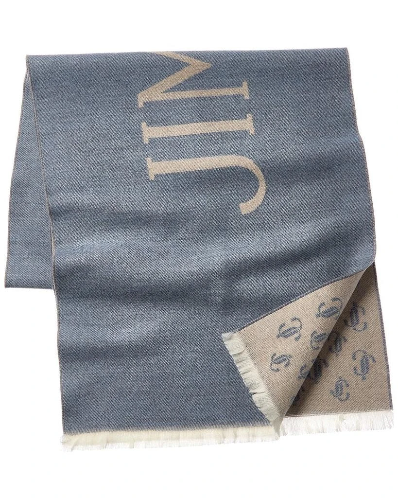 商品Jimmy Choo|Jimmy Choo JC Monogram Wool Scarf,价格¥2114,第2张图片详细描述