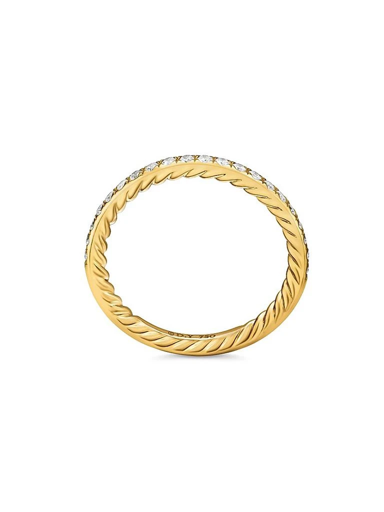 商品David Yurman|DY Eden Partway Band Ring in 18K Yellow Gold,价格¥11835,第4张图片详细描述