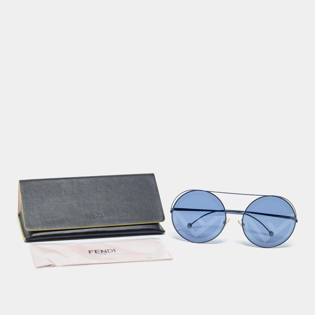 商品[二手商品] Fendi|Fendi Blue FF 0285/S Gradient Round Sunglasses,价格¥1058,第4张图片详细描述