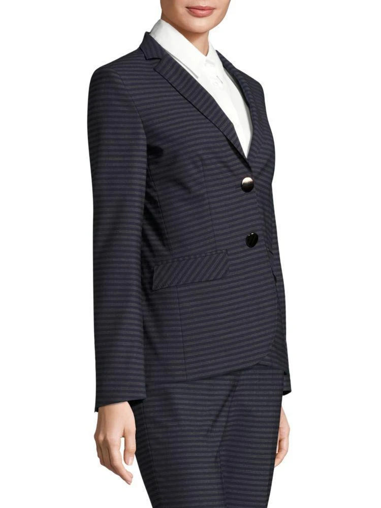 商品Piazza Sempione|Piazza Sempione Striped Notch Lapel Blazer,价格¥2262,第3张图片详细描述