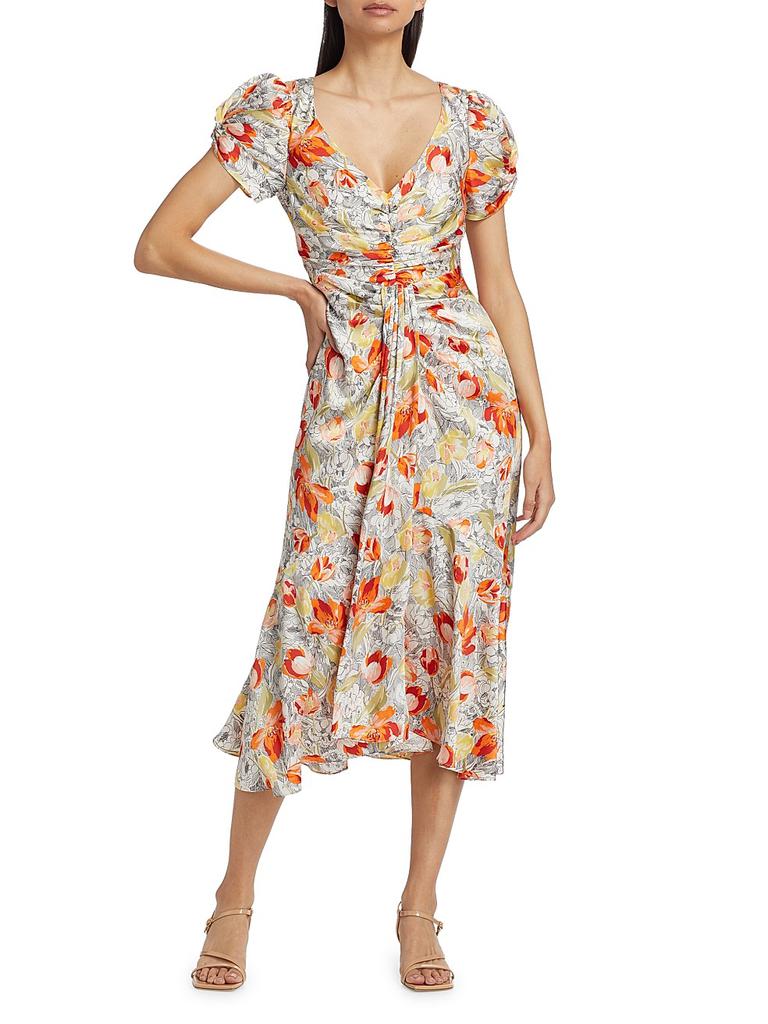 Linework Floral Walker Dress – On Sale Now with Up to 61