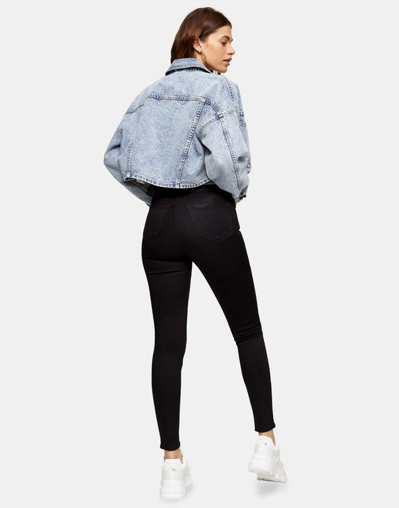 商品Topshop|Topshop holding-power Joni jean in black,价格¥266,第2张图片详细描述