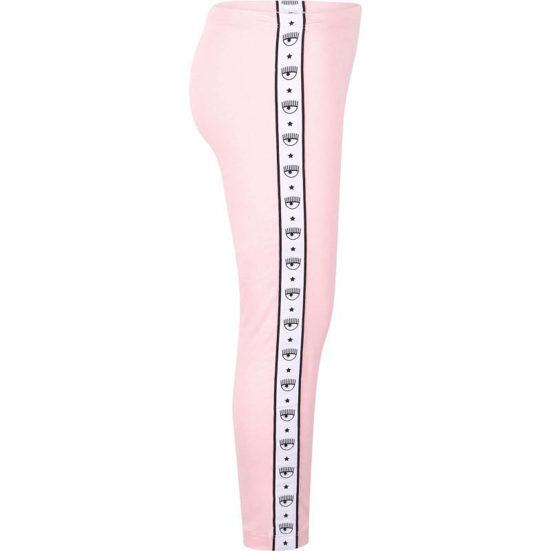 商品Chiara Ferragni|Eyelike logo tape leggings in pink,价格¥570-¥607,第2张图片详细描述