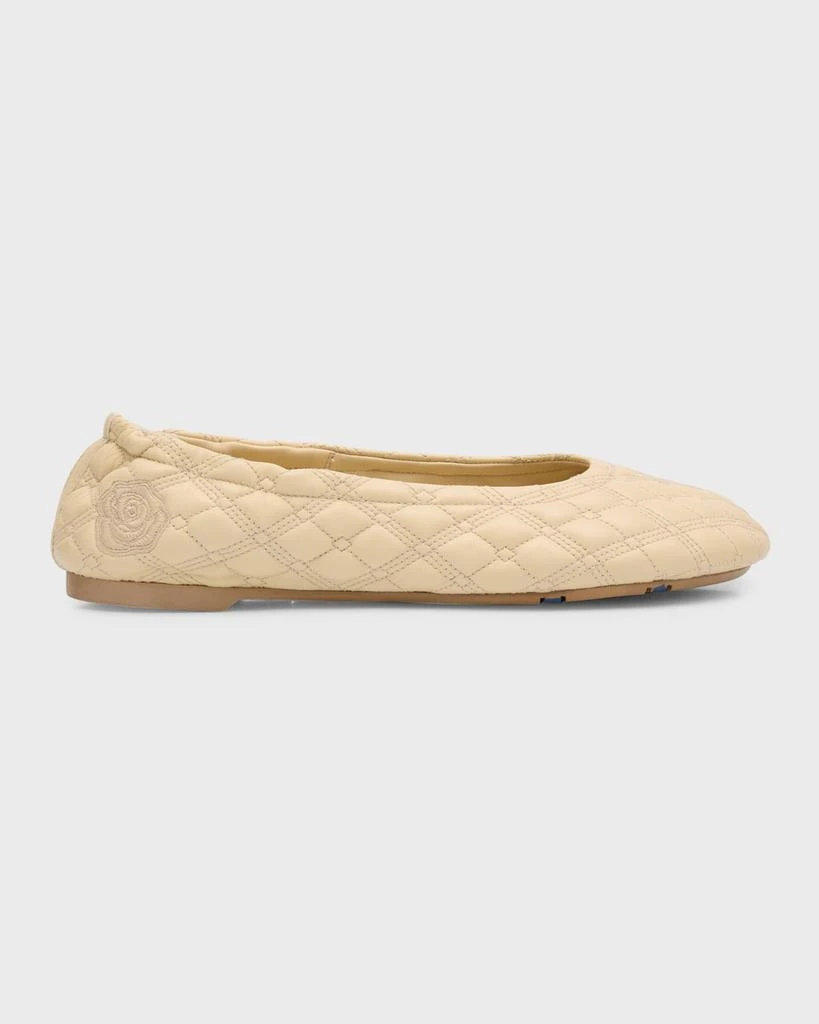 商品Burberry|Sadler Quilted Lambskin Ballerina Flats,价格¥6431,第1张图片