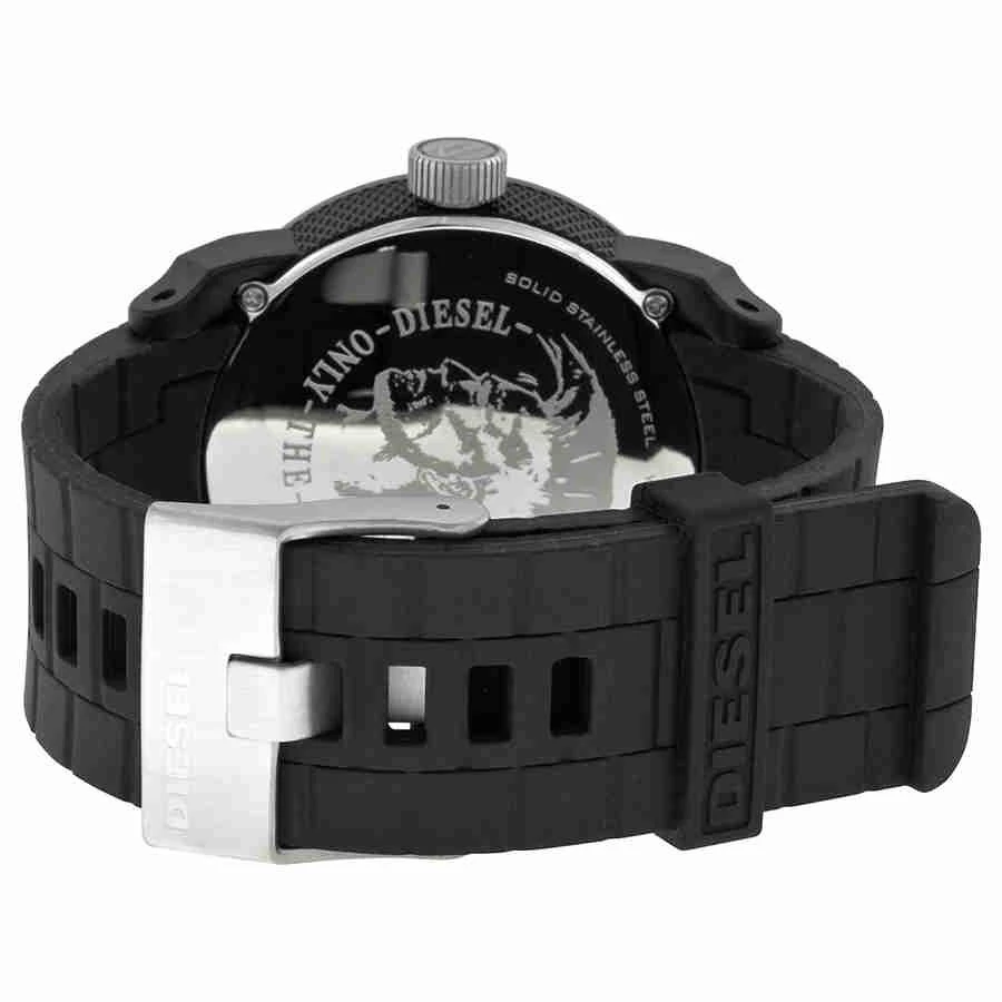 商品Diesel|Diesel Color Domination Black Dial Black Silicone Unisex Watch DZ1437,价格¥435,第3张图片详细描述