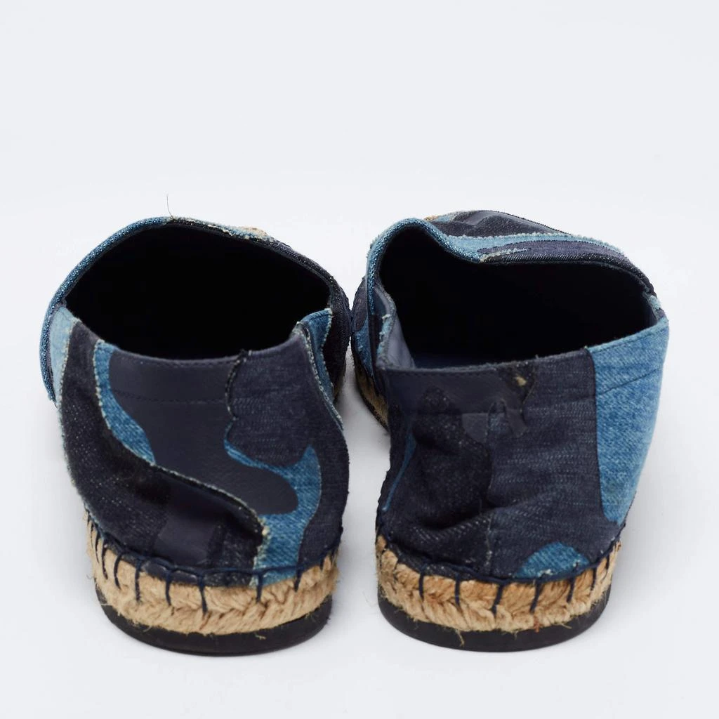 商品[二手商品] Valentino|Valentino Blue Camouflage Canvas Espadrilles Flats Size 41,价格¥966,第5张图片详细描述