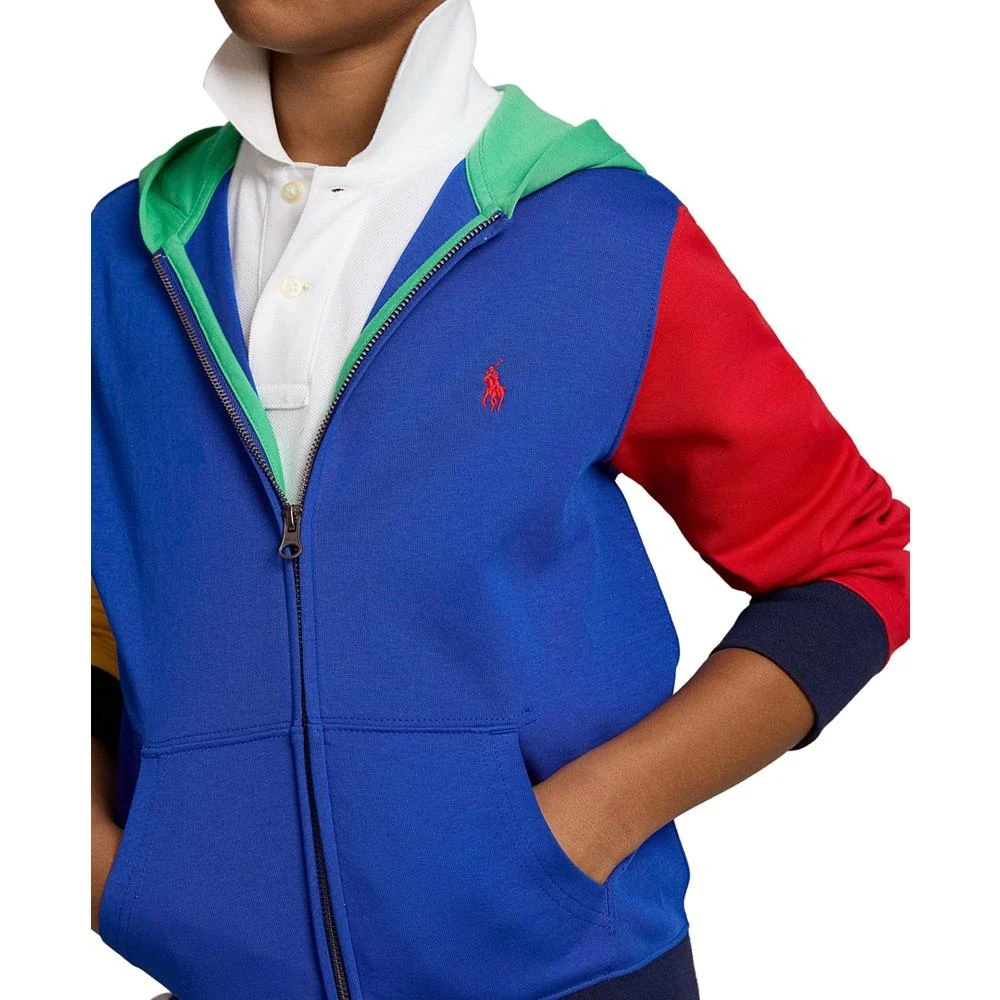 商品Ralph Lauren|Big Boys Color-Blocked Ombre-Logo Zip Hoodie,价格¥228,第3张图片详细描述