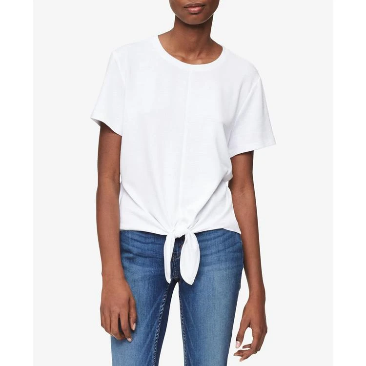 商品Calvin Klein|Tie-Front T-Shirt,价格¥276,第1张图片