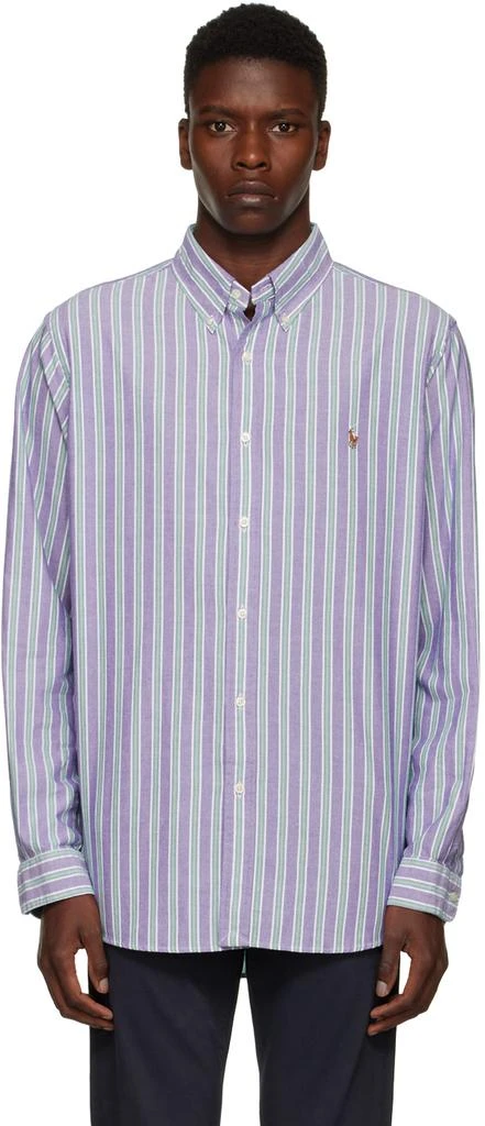 商品Ralph Lauren|Blue Stripe Shirt,价格¥456,第1张图片