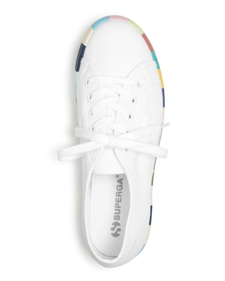 商品Superga|女士厚底彩虹条纹休闲鞋,价格¥446,第3张图片详细描述