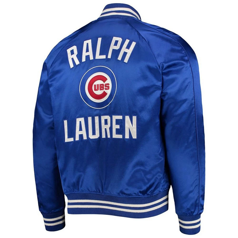 商品Ralph Lauren|Men's Royal Chicago Cubs Raglan Full-Snap Jacket,价格¥3725,第3张图片详细描述