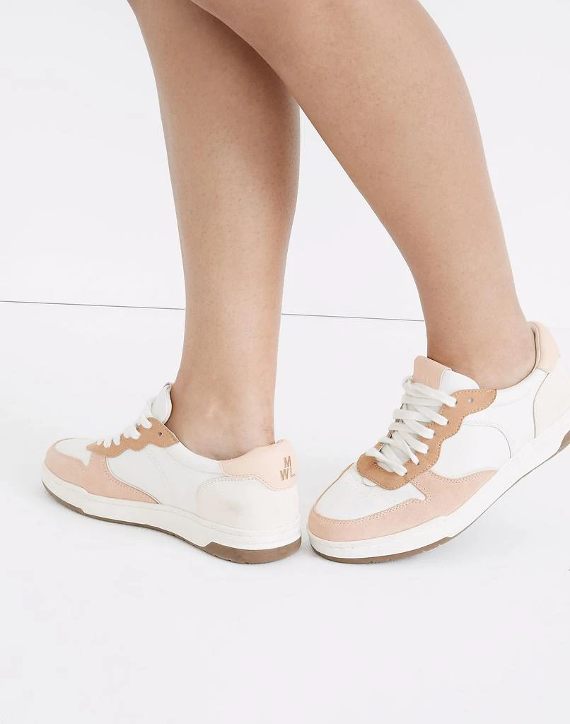 商品Madewell|Court Low-Top Sneakers in Peach Colorblock,价格¥476,第4张图片详细描述