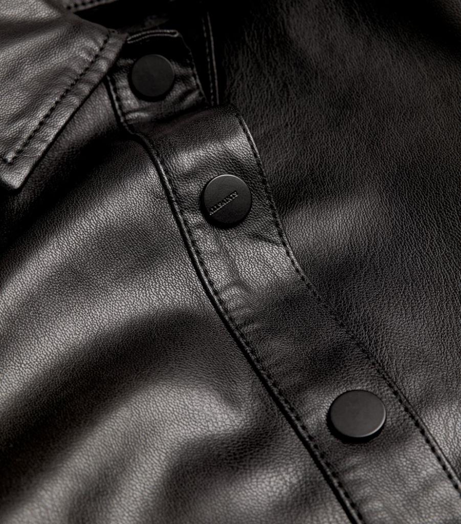 Faux Leather Bella Shirt商品第5张图片规格展示