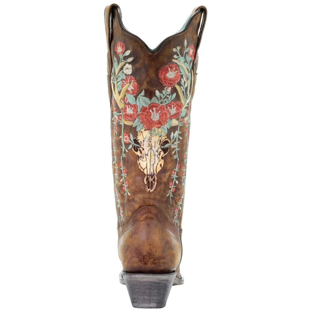 商品Corral Boots|A3652 Embroidery Snip Toe Cowboy Boots,价格¥1771,第3张图片详细描述
