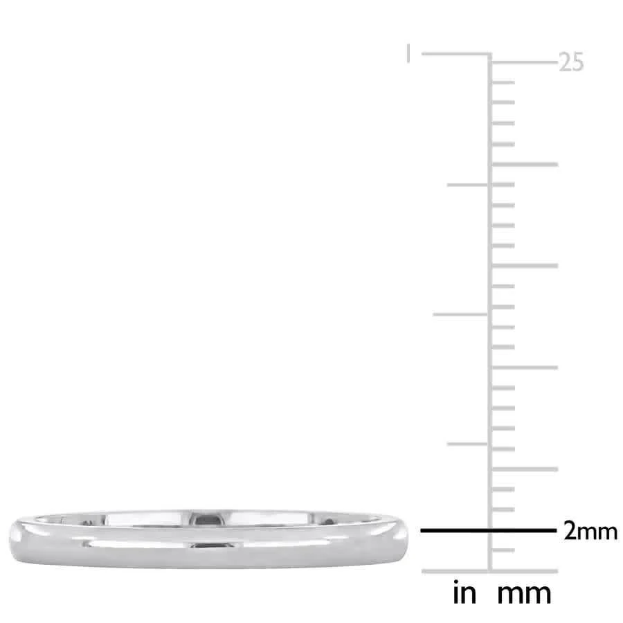 商品Amour|2mm Comfort Fit Wedding Band in 14k White Gold,价格¥1374,第3张图片详细描述