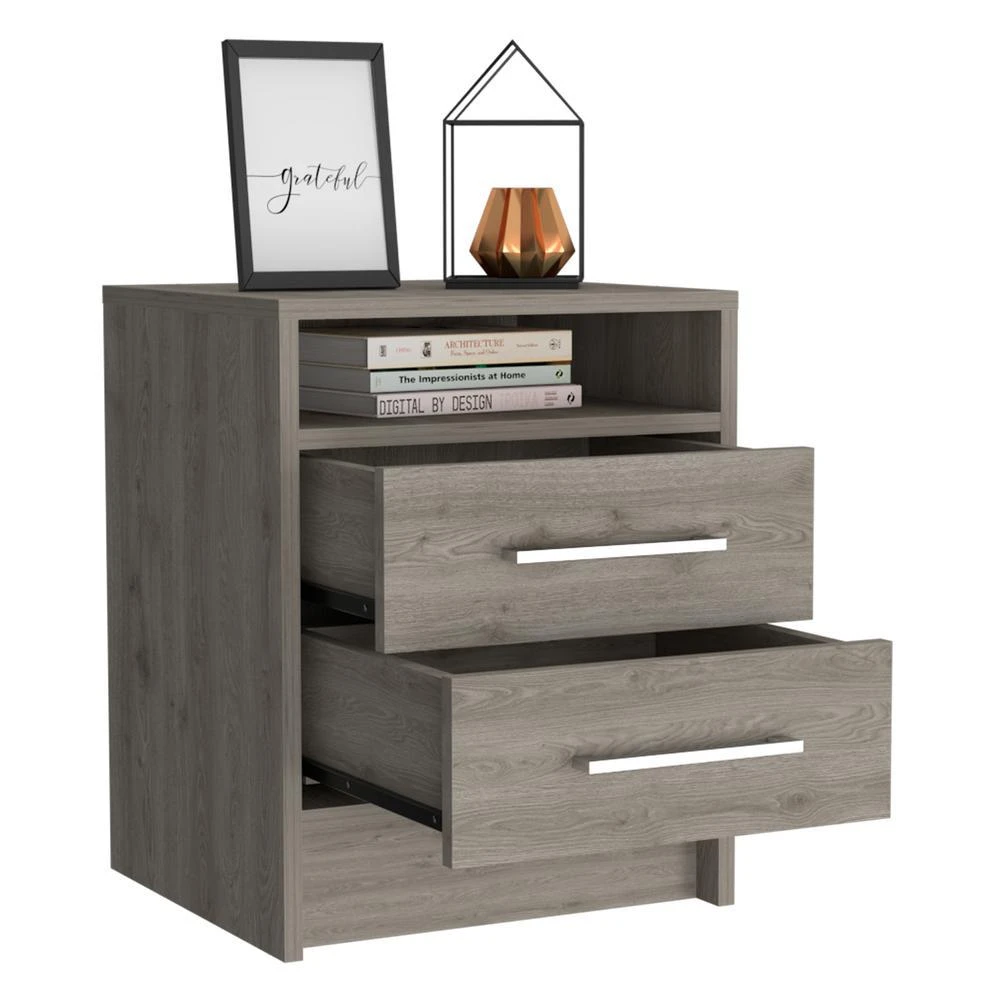 商品Depot E-Shop|Leyva Night Stand Light Gray,价格¥1858,第3张图片详细描述