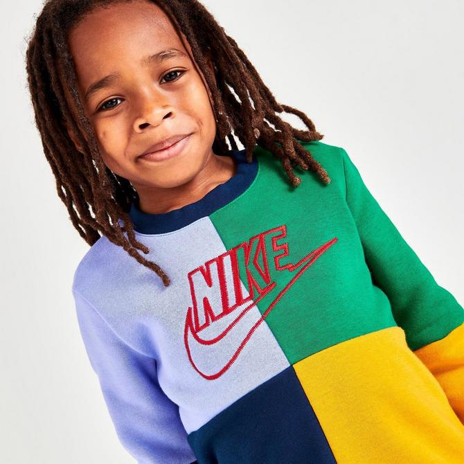 Little Kids' Nike Amplify Fleece Crewneck Sweatshirt商品第5张图片规格展示
