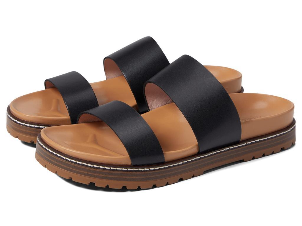 商品Madewell|The Charley Double-Strap Slide Sandal,价格¥556,第1张图片