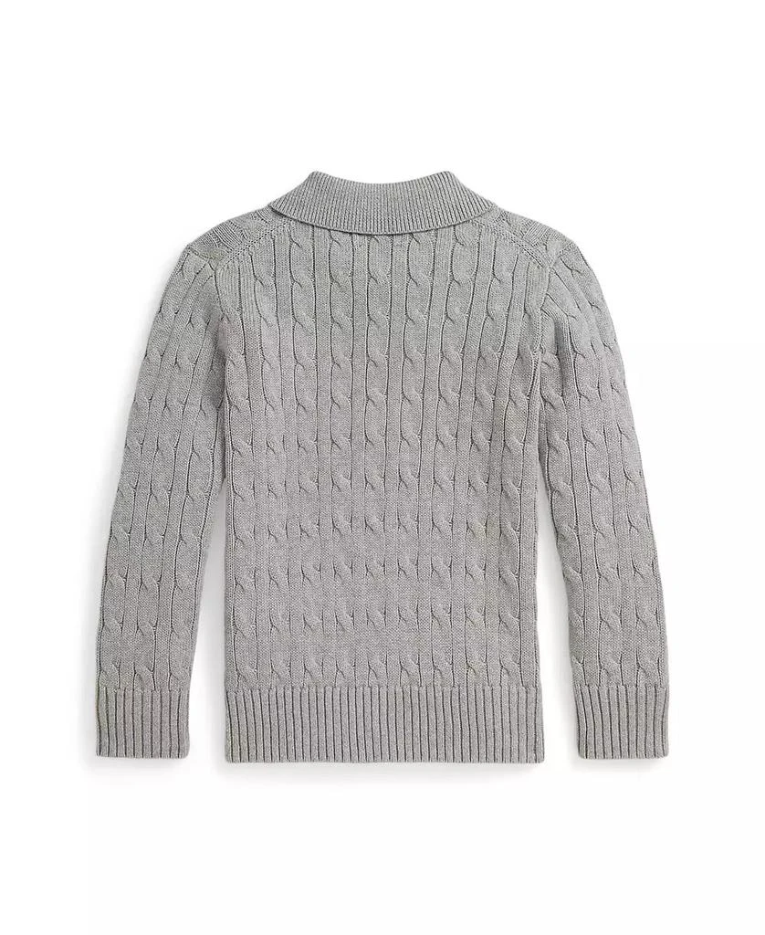 Toddler and Little Boys 2-7 Cable-Knit Cotton Polo Sweater 商品