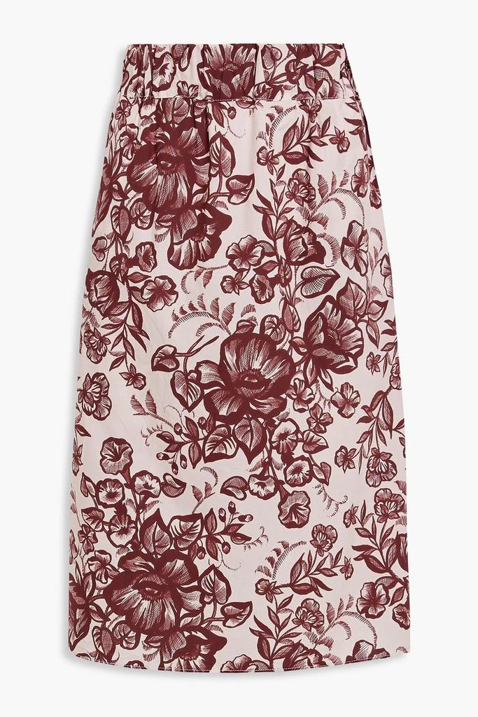 商品Officine Générale|Marlene floral-print cotton-poplin skirt,价格¥955,第1张图片