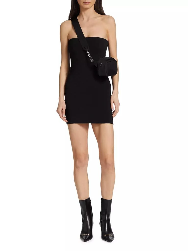 商品Alexander Wang|Monogrammed Jacquard Strapless Minidress,价格¥1333,第2张图片详细描述