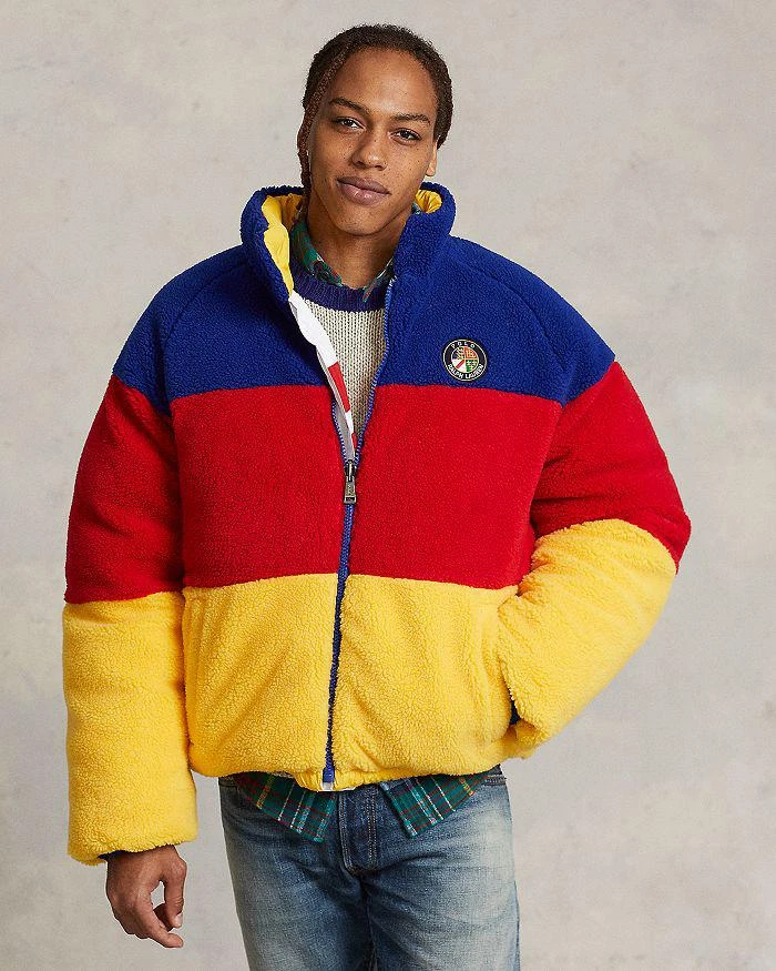 商品Ralph Lauren|Reversible Color Blocked Stripe Down Bomber Jacket,价格¥4475,第5张图片详细描述