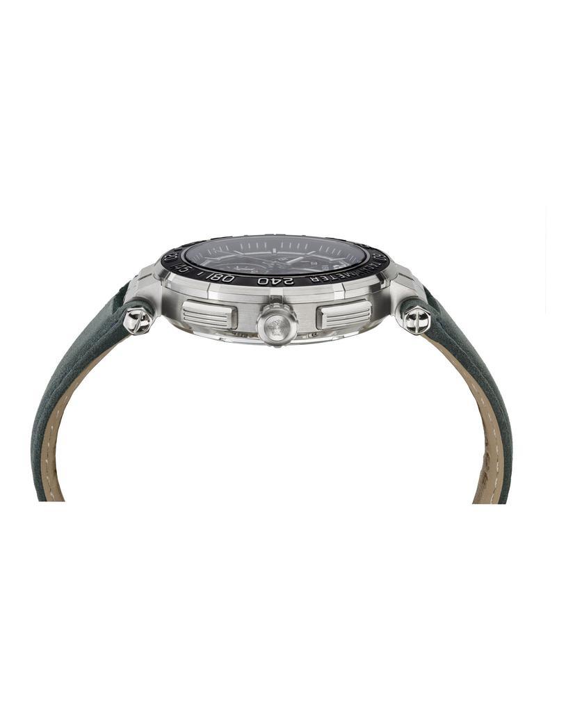 商品Versace|Greca Chrono Leather Watch,价格¥3822,第4张图片详细描述