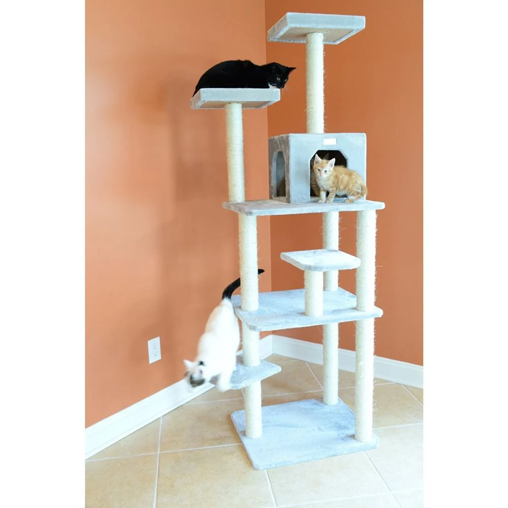商品Macy's|GleePet 74-Inch Real Wood Cat Tree With Seven Levels,价格¥1560,第3张图片详细描述