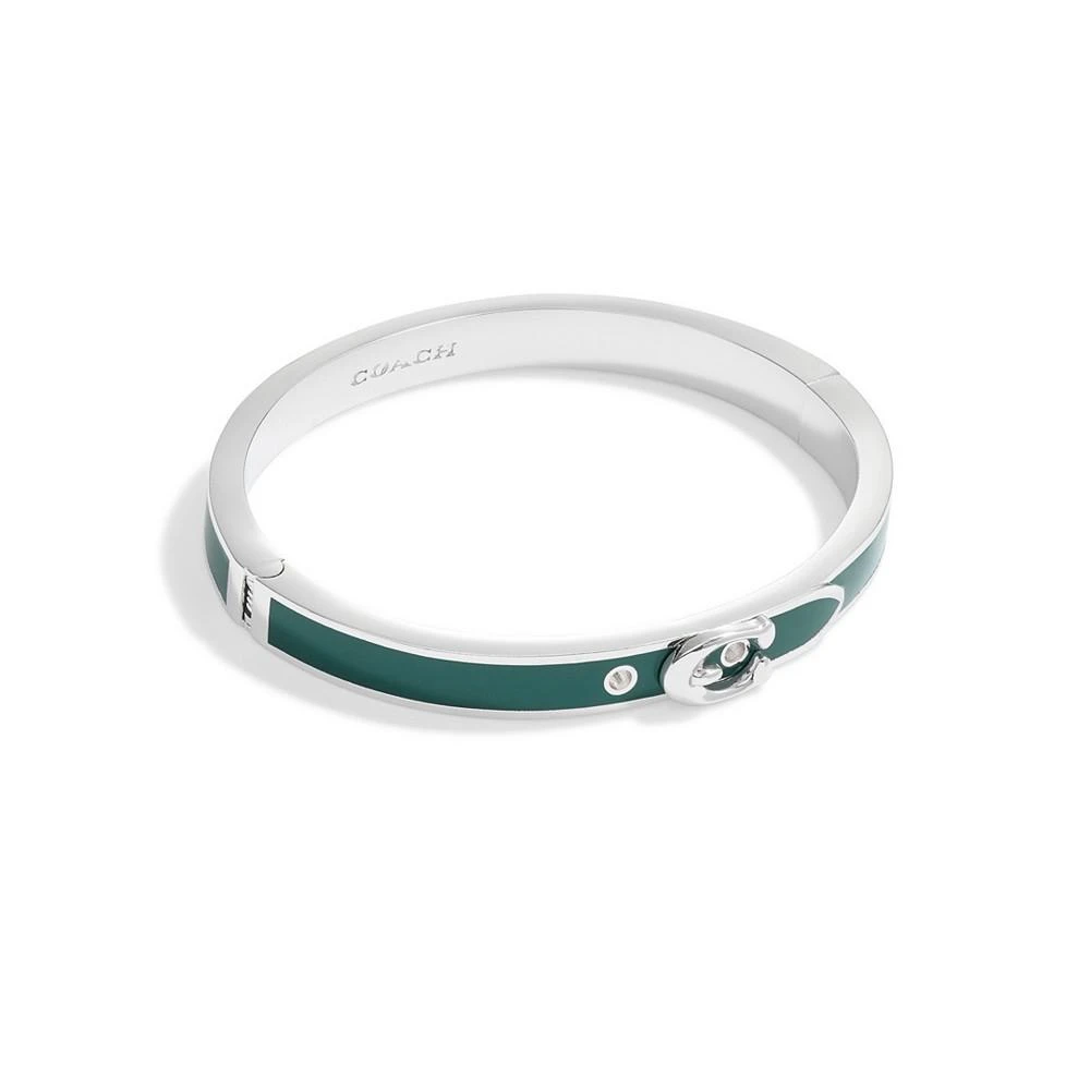 商品Coach|Women's Signature C Buckle Bangle Bracelet,价格¥498,第1张图片