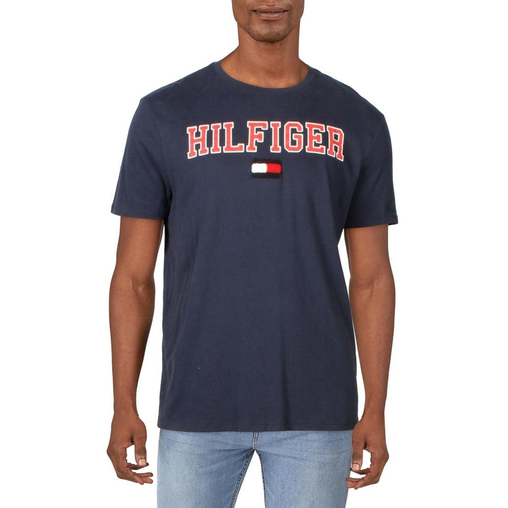 Tommy Hilfiger Mens Logo Short Sleeves T-Shirt商品第1张图片规格展示