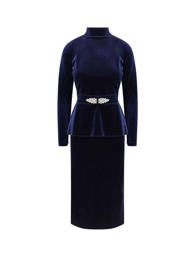 商品Chiara Boni|Chiara Boni La Petite Robe Rhinestone Turtleneck Dress,价格¥4697,第1张图片