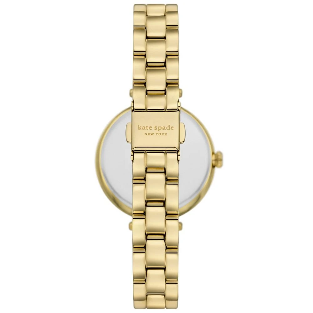 商品Kate Spade|Women's Holland Three Hand Gold-Tone Stainless Steel Watch 34mm,价格¥1868,第3张图片详细描述