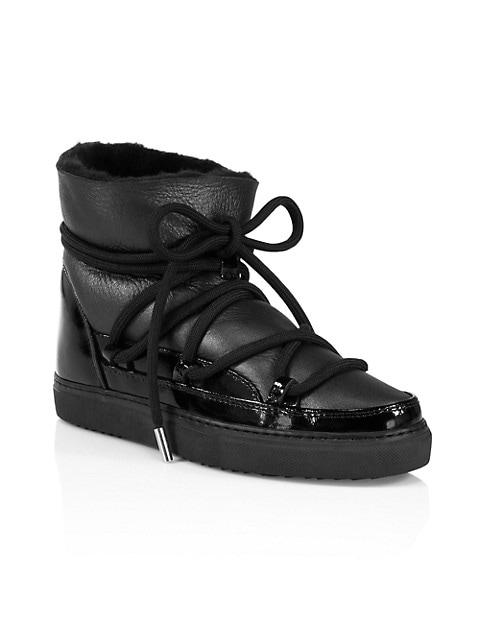 Gloss Leather Sneaker Boots商品第2张图片规格展示