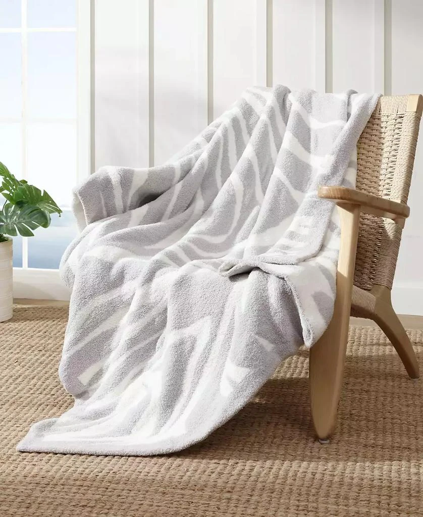 商品Tommy Bahama Home|CLOSEOUT! Jungle Zebra Knit Throw, 70" X 50",价格¥561,第1张图片
