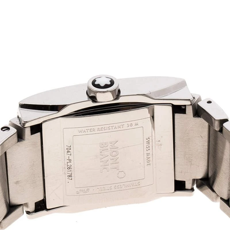 商品[二手商品] MontBlanc|Montblanc White Stainless Steel Profile 7047 Women's Wristwatch 23 mm,价格¥2551,第4张图片详细描述