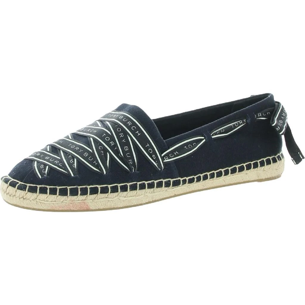 商品Tory Burch|Tory Burch Womens Tory Ribbon Canvas Round Toe Espadrilles,价格¥578,第1张图片