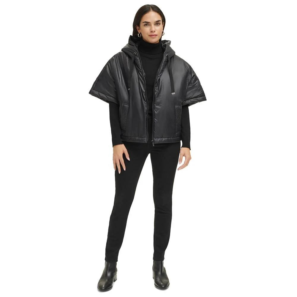 商品Calvin Klein|Women's Zip-Front Puffer Poncho,价格¥461,第5张图片详细描述