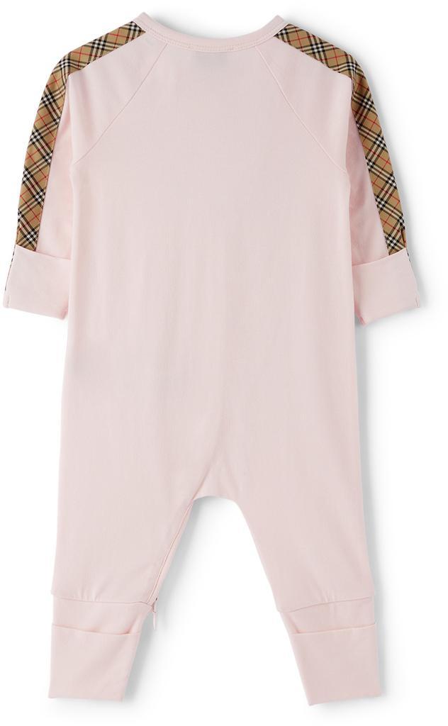 商品Burberry|Baby Pink Check Three-Piece Set,价格¥1518,第5张图片详细描述