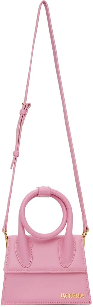 商品Jacquemus|Pink La Montagne 'Le Chiquito Noeud' Bag,价格¥6619,第4张图片详细描述