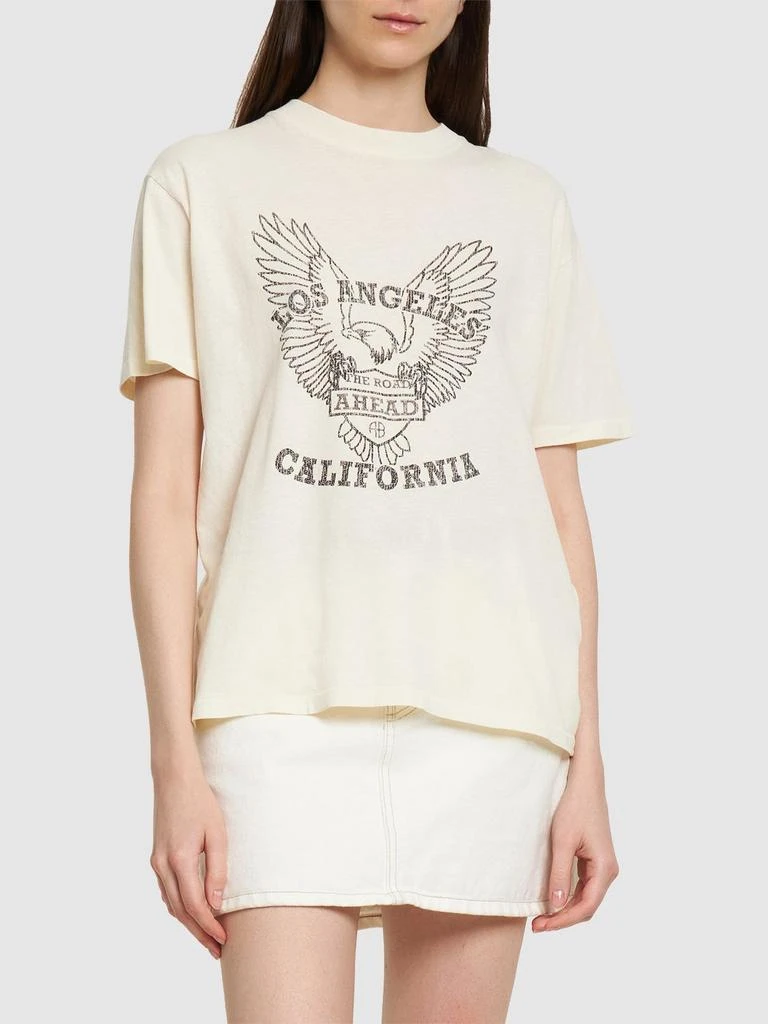 商品ANINE BING|Milo Eagle Cotton Jersey T-shirt,价格¥755,第2张图片详细描述