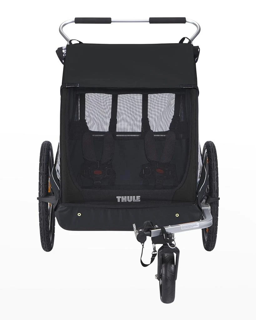 商品Thule|Kid's Coaster XT 2-Seat Bike Trailer, Black,价格¥3472,第4张图片详细描述