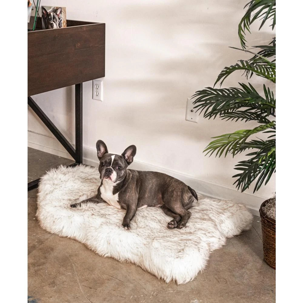 商品Paw Brands|PupRug Faux Fur Orthopedic Dog Bed Curve  Large/Extra,价格¥2662,第4张图片详细描述