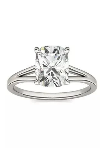 商品Charles & Colvard|Colvard Charles Colvard 2.36 Ct. T.w. Lab Created Elongated Cushion Moissanite Solitaire Ring In 14K Gold,价格¥10012,第1张图片