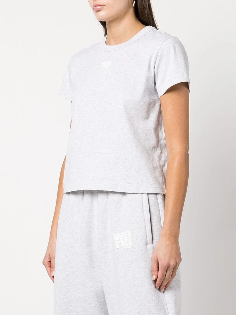 商品Alexander Wang|T BY ALEXANDER WANG WOMEN ESSENTIAL JSY SHRUNK TEE W/PUFF LOGO & BOUND NECK,价格¥457,第1张图片